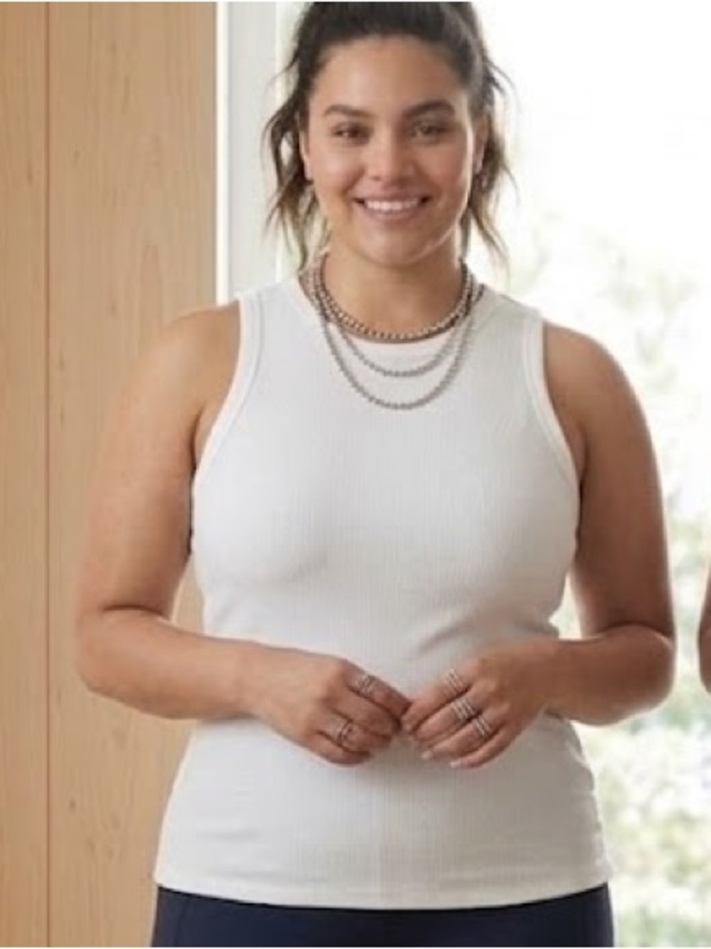 NWT All In Motion White Tank Size 2X Athletic Activewear